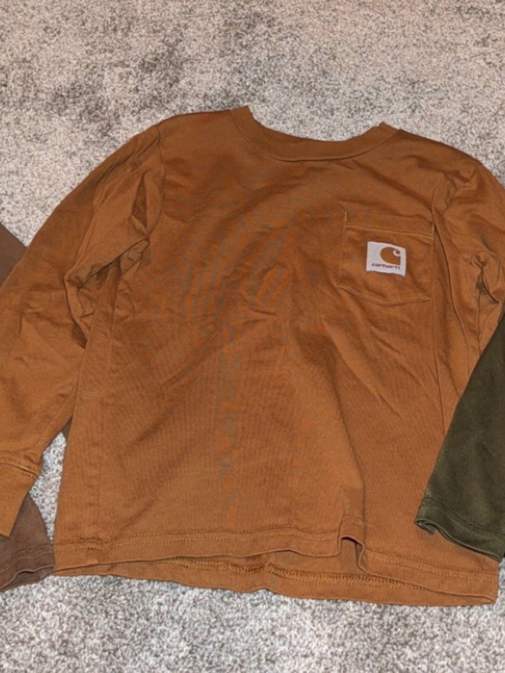 Carhartt Men's Chest Pocket Crewneck Sweater in Brown